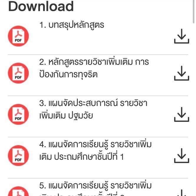ดาวน์โหลดแผนการสอนหลักสูตรต้านทุจริตศึกษา สื่อการเรียนรู้ ครบทุกชั้น