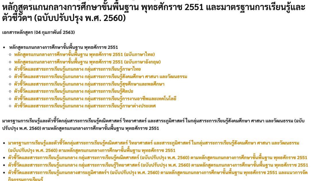 ดาวน์โหลดหลักสูตรแกนกลางการศึกษาขั้นพื้นฐาน พุทธศักราช 2551