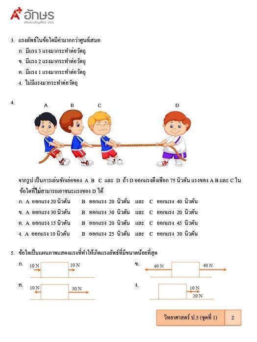 ดาวน์โหลดข้อสอบ กลางภาคและปลายภาค โดย อักษรเจริญทัศน์ อจท.