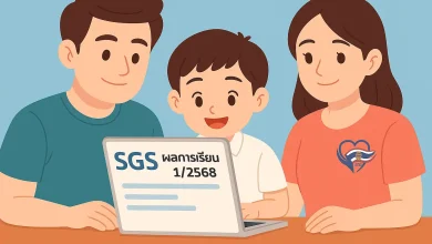 ดูเกรด SGS ผลการเรียน 1:2568