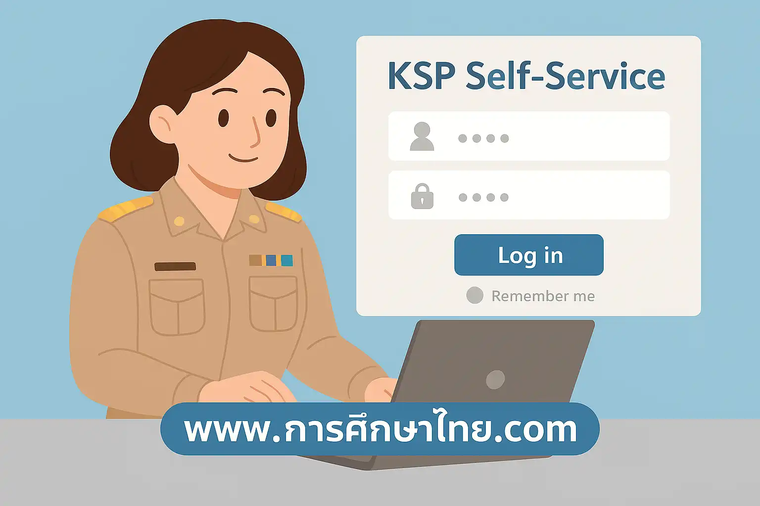 การต่ออายุใบอนุญาตประกอบวิชาชีพครู ผ่านระบบ KSP Self-Service