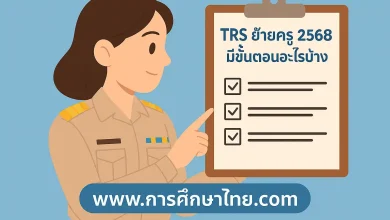 ระบบ TRS ย้ายครู2568 มีขั้นตอนอะไรบ้าง