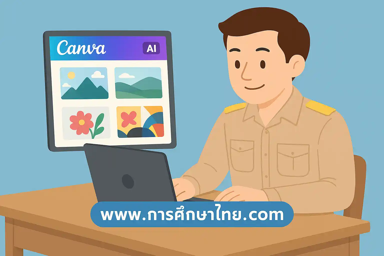 Canva AI ลดภาระงานครูในด้านการเตรียมสื่อการสอนอย่างไร
