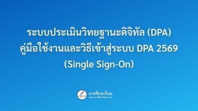 ระบบประเมินวิทยฐานะดิจิทัล (DPA) คืออะไร? คู่มือใช้งานและวิธีเข้าสู่ระบบ dpa 2569 (Single Sign-On)