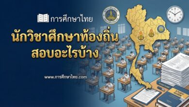นักวิชาการศึกษาท้องถิ่น สอบอะไรบ้าง สรุปการสอบนักวิชาการศึกษาท้องถิ่น
