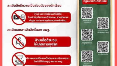 ข้อห้ามในการสอบ NT