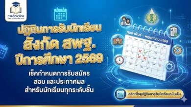 สพฐ. เคาะแล้ว ปฏิทินการรับนักเรียน ปีการศึกษา 2569