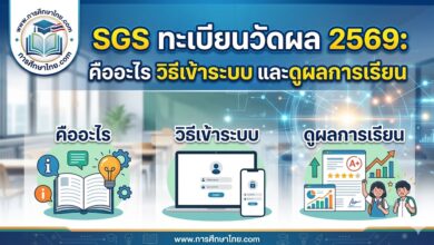 SGS ทะเบียนวัดผล 2569 คืออะไร วิธีเข้าระบบ และดูผลการเรียน