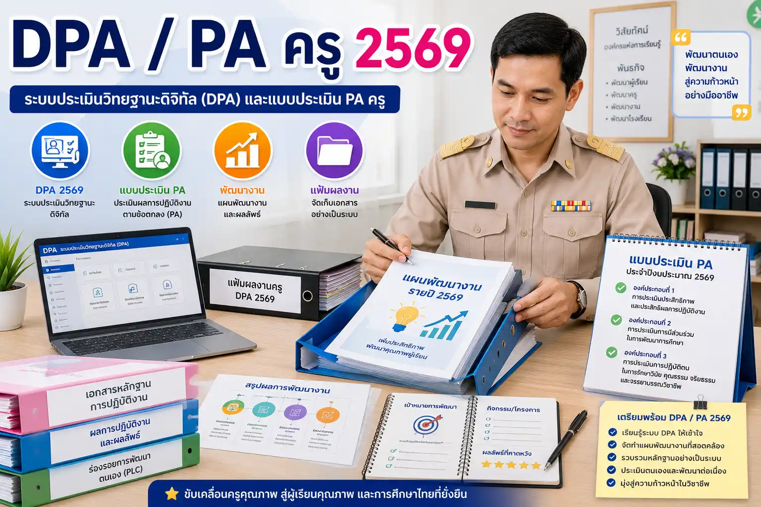DPA 2569 และแบบประเมิน PA ครู เตรียมเอกสารอย่างไรให้ไม่ตกหล่น
