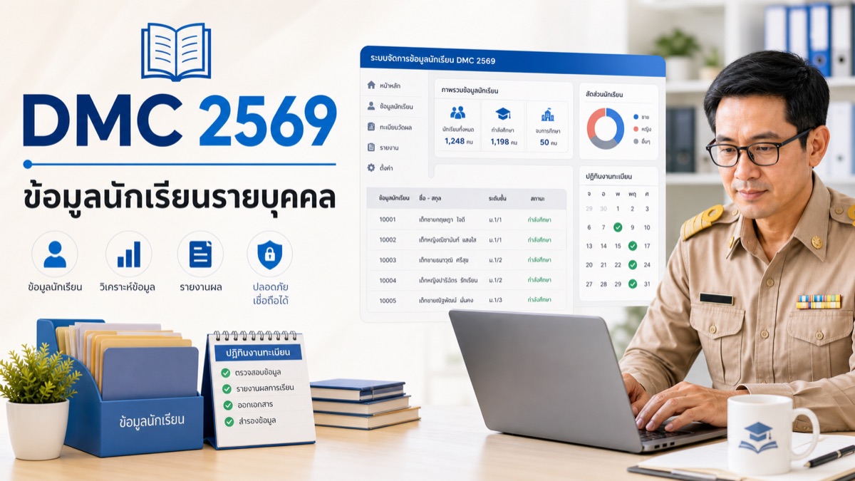 DMC 2569 เข้าระบบจัดเก็บข้อมูลนักเรียนรายบุคคล วิธีใช้งานและแก้เข้าไม่ได้