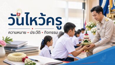 วันไหว้ครู ความหมาย ประวัติ และกิจกรรมไหว้ครูในโรงเรียนไทย
