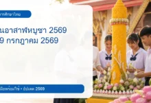 ภาพปก วันอาสาฬหบูชา 2569 ตรงกับวันไหน
