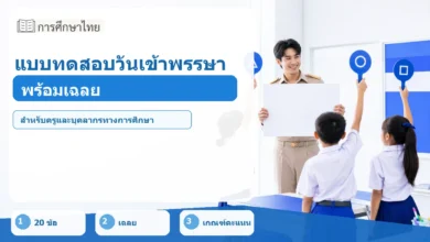 ภาพปก แบบทดสอบวันเข้าพรรษา พร้อมเฉลย
