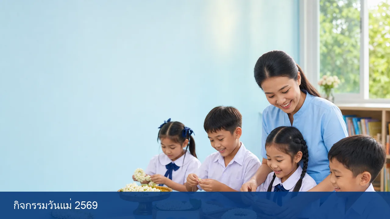 ภาพประกอบ กิจกรรมวันแม่แห่งชาติ 2569 ในโรงเรียน 20 ไอเดีย แยกตามระดับชั้น