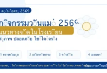 วันแม่ 2569 มีกิจกรรมอะไรบ้าง แนวทางจัดกิจกรรมวันแม่ในโรงเรียน