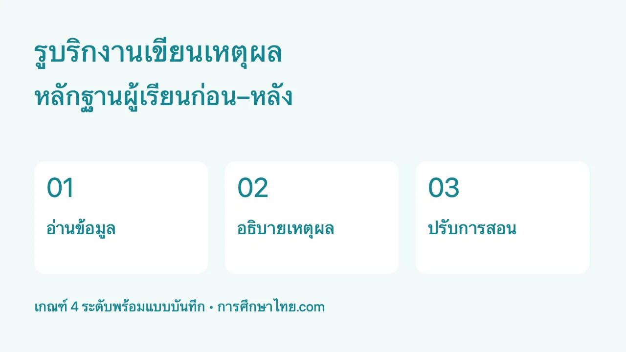 รูบริกงานเขียนอธิบายเหตุผล