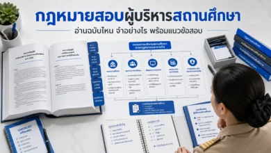 กฎหมายที่ออกสอบผู้บริหารสถานศึกษา อ่านฉบับไหนและจำอย่างไร