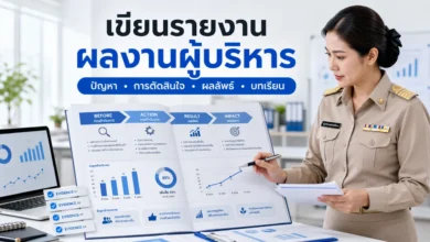 วิธีเขียนรายงานผลงานผู้บริหารสถานศึกษา ให้มีหลักฐานและวัดผลได้