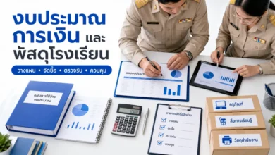 แนวข้อสอบงบประมาณ การเงิน และพัสดุโรงเรียน พร้อมเฉลย