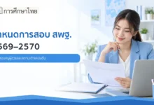กำหนดการสอบ สพฐ. 2569-2570 วันสอบครูผู้ช่วยและสถานะตำแหน่งอื่น