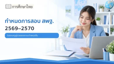 กำหนดการสอบ สพฐ. 2569-2570 วันสอบครูผู้ช่วยและสถานะตำแหน่งอื่น